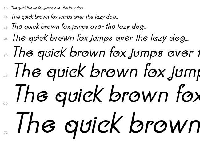 Clocker font waterfall
